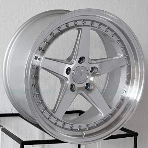 Aodhan DS Custom Wheel x, Offset, xBolt Pattern, mm Hub Silver with Machined Face Rim