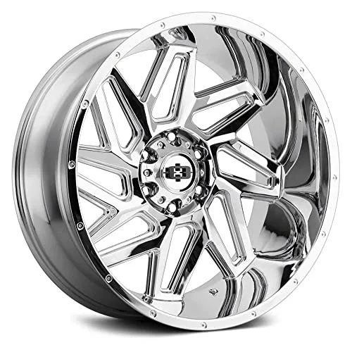 Vision Off Road Spyder Custom Wheel Series Chrome x , Offset, xBolt Pattern, mm Hub