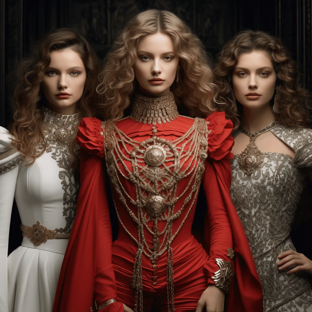 Female Supermodels in Wolfe Custume