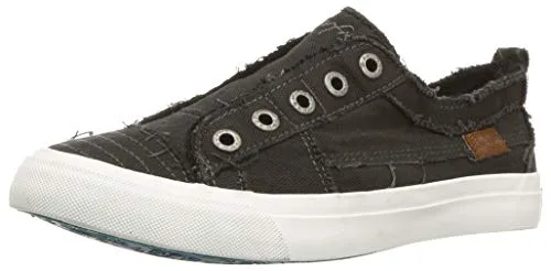 Blowfish Malibu womens Play Sneaker, Black Smoked Canvas,