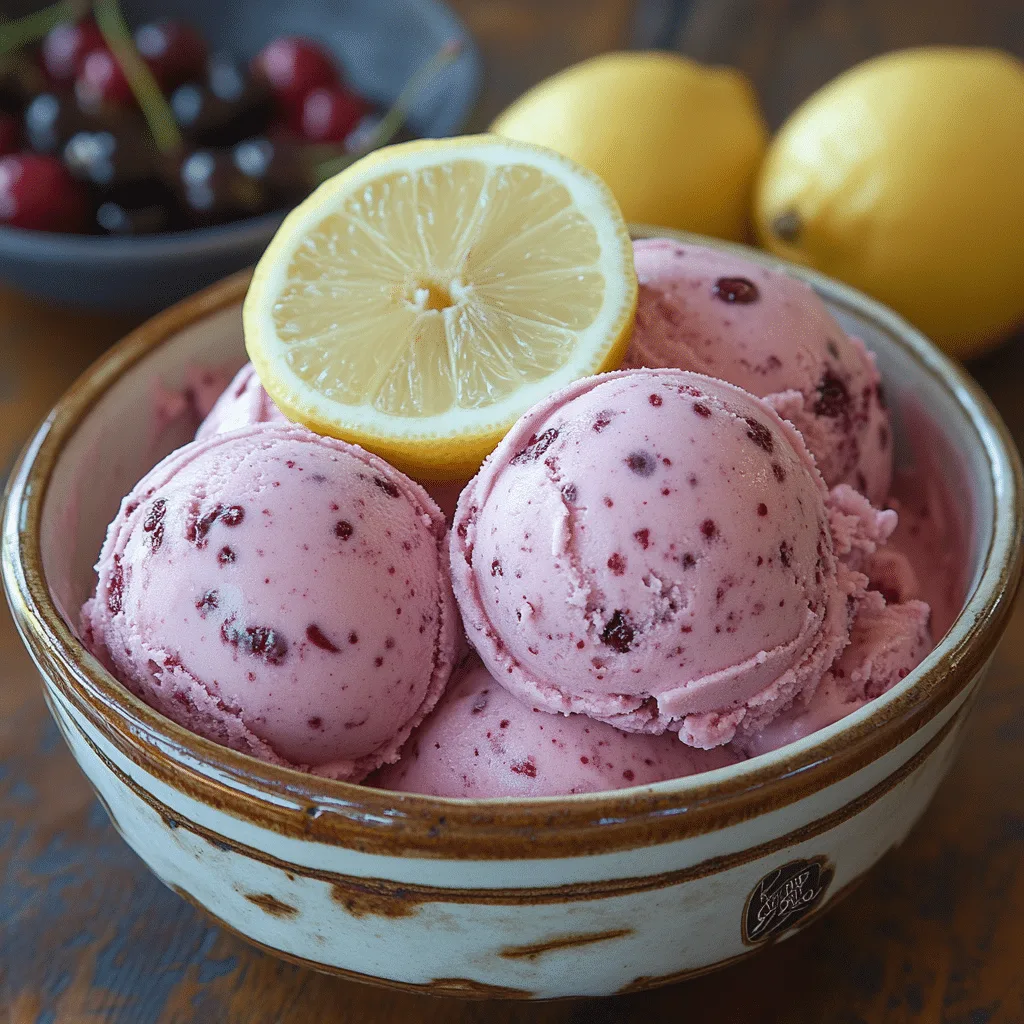 Lemon Cherry Gelato