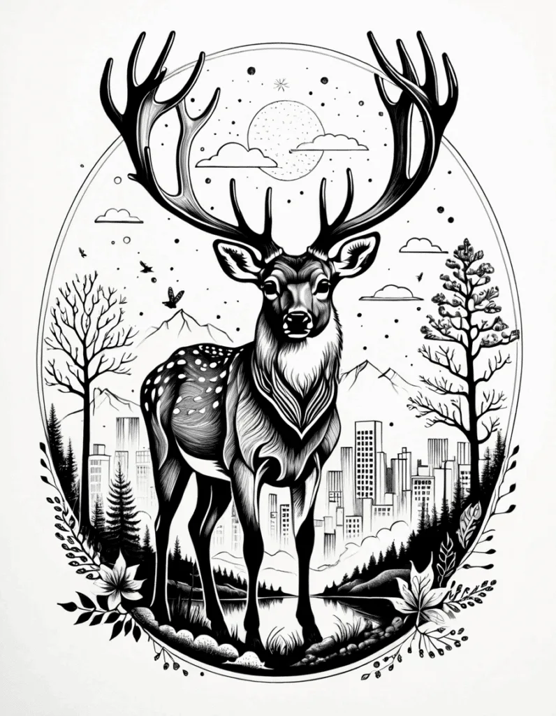 Deer Drawing